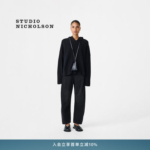 STUDIO NICHOLSON女士AKERMAN圆脚扭缝牛仔裤弯刀裤