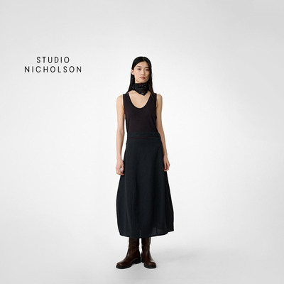 【春夏新品】STUDIO NICHOLSON女士ORCHA系带半身裙