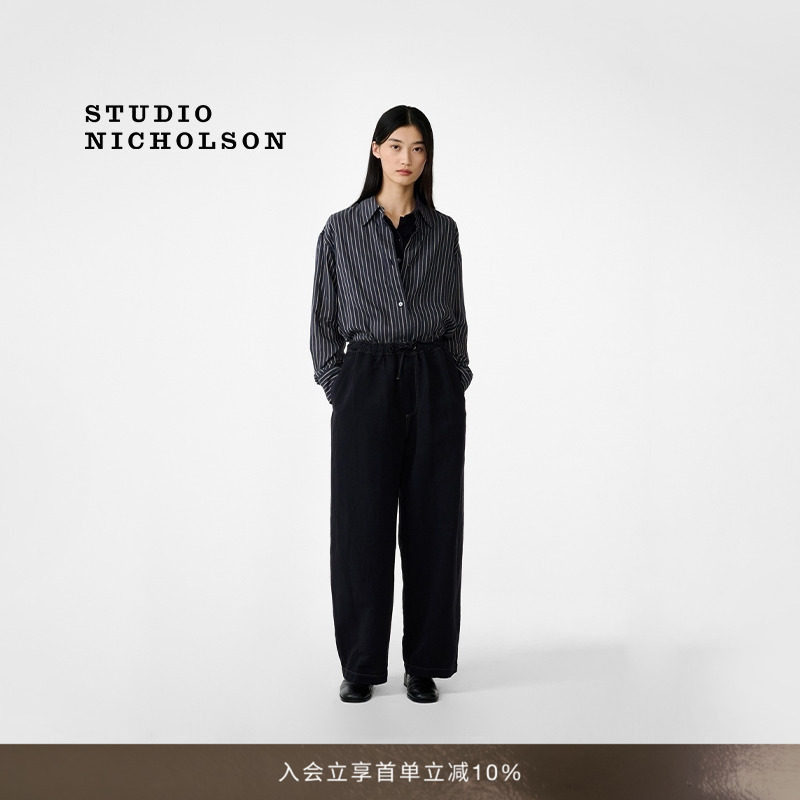 STUDIO NICHOLSON  ROUEN女士条纹衬衫图片