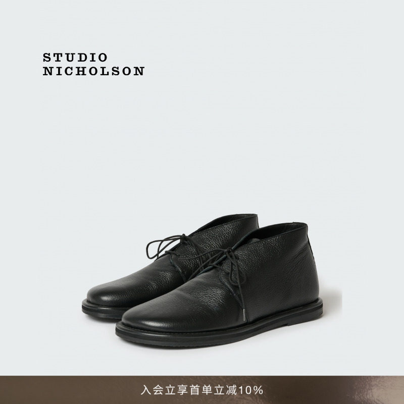 【春夏新品】STUDIO NICHOLSON男士WOODROW鹿皮革沙漠靴图片