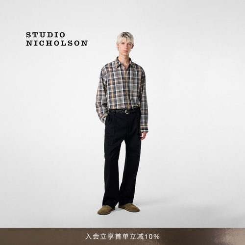 【AARON LEVINE联名】STUDIO NICHOLSON VIEW男士棉质衬衫