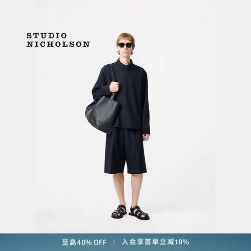 【奢享特惠】STUDIO NICHOLSON中性JOSHUA弹性腰身短裤