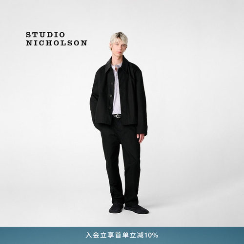 【AARON LEVINE联名】STUDIO NICHOLSON DOVER男士皮领夹克外套