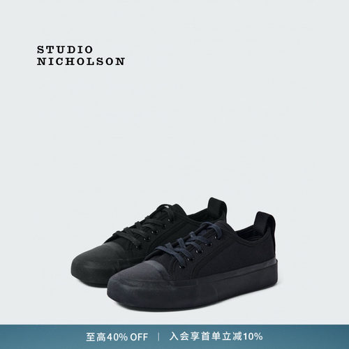 【奢享特惠】STUDIO NICHOLSON中性BYRD低帮帆布鞋