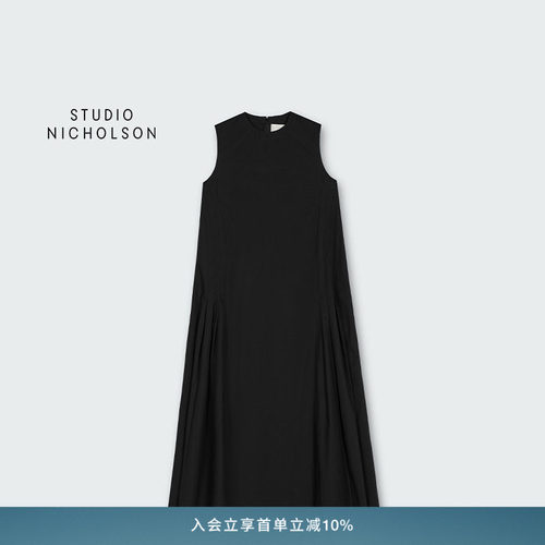 【春夏新品】STUDIO NICHOLSON女士LAIE无袖A字百褶连衣裙