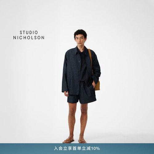 【官方正品】STUDIO NICHOLSON男士ELIO宽松休闲短裤