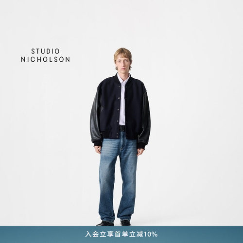 STUDIO NICHOLSON男士RISO 90年代风格牛仔裤