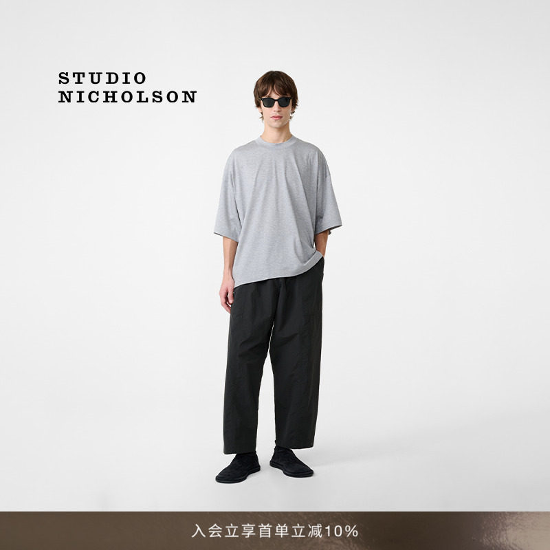 【经典款】STUDIO NICHOLSON男士PIU棉质短袖T恤图片