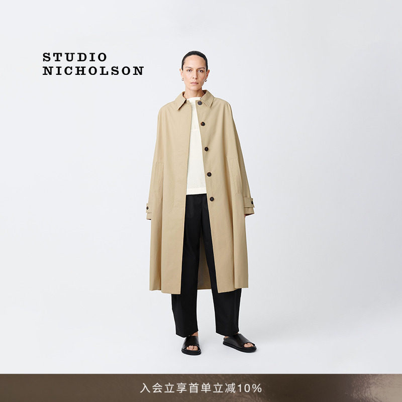 【经典甄选】STUDIO NICHOLSON女士HOLIN长款风衣外套图片