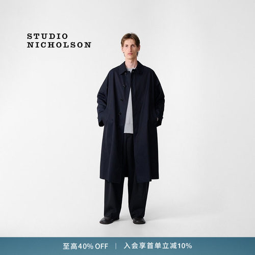【BEAMS Plus联名】STUDIO NICHOLSON PETER男士风衣棉质长外套