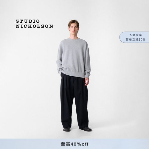 【BEAMS Plus联名】STUDIO NICHOLSON ALVY男士双褶裤子