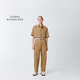 STUDIO NICHOLSON女士ACUNA前片双褶裤