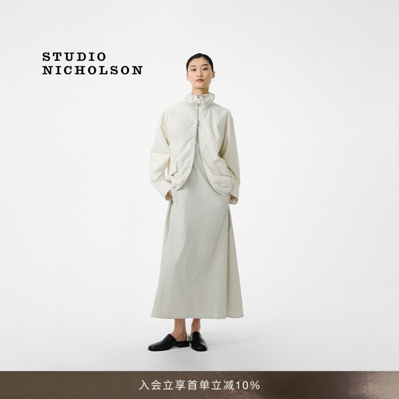 【春夏新品】STUDIO NICHOLSON女士LISMORE棉质全开拉链夹克外套图片
