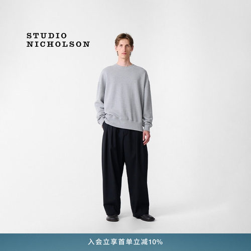 【BEAMS Plus联名】STUDIO NICHOLSON ALVY男士羊毛双褶裤子