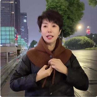 羽绒服领子防脏神器假帽子免缝可拆卸脖套领口专用搭配护颈针织帽