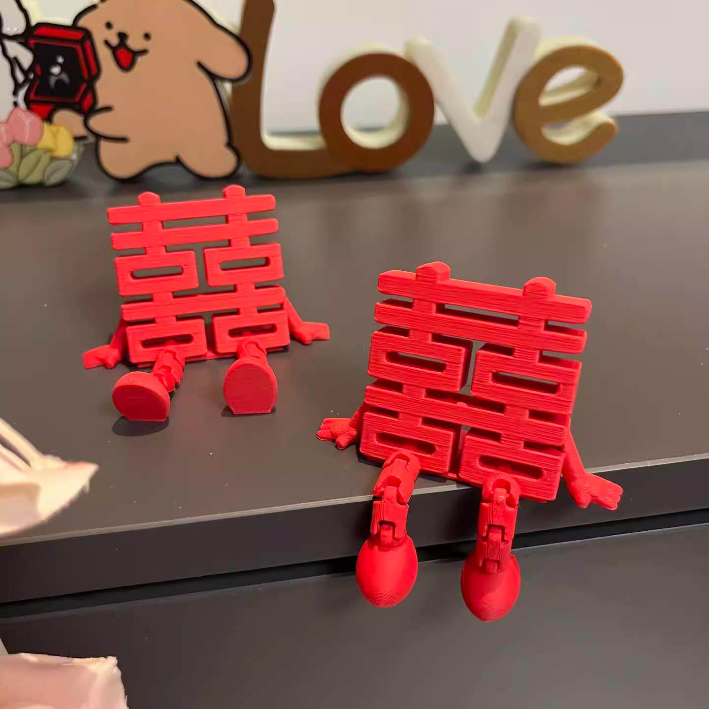 福字摆件新年装饰智能门锁装饰2026马年春节过年家居氛围感装饰