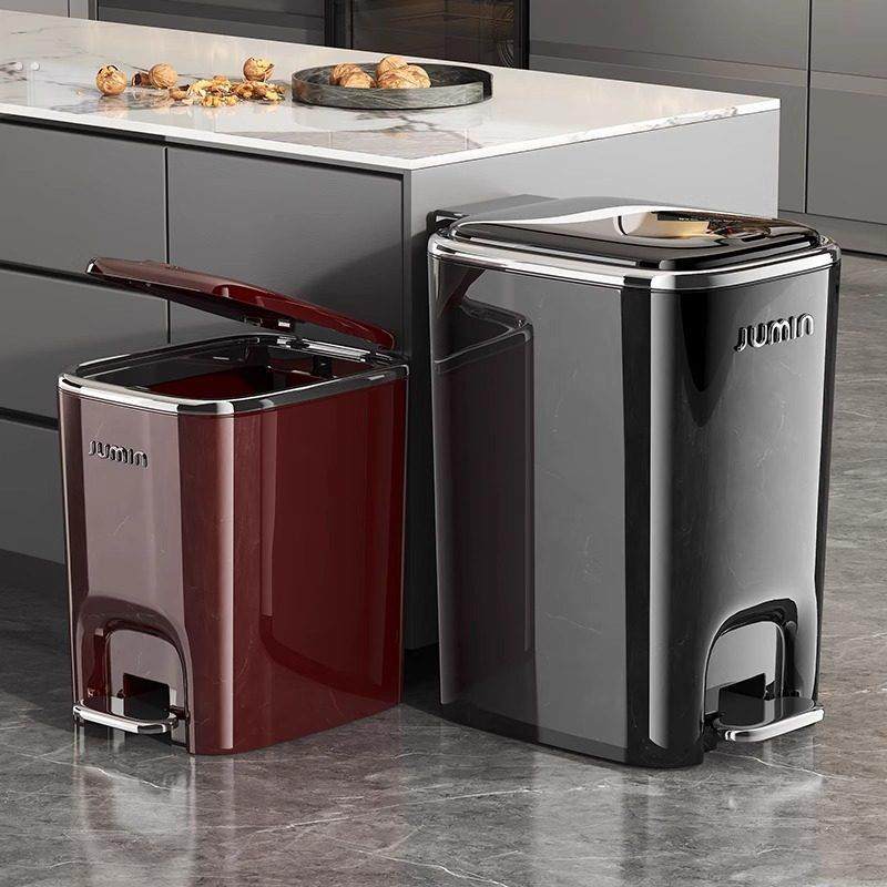2025新款垃圾桶家用客厅轻奢高档现代高颜值大容量带盖厨房卧室