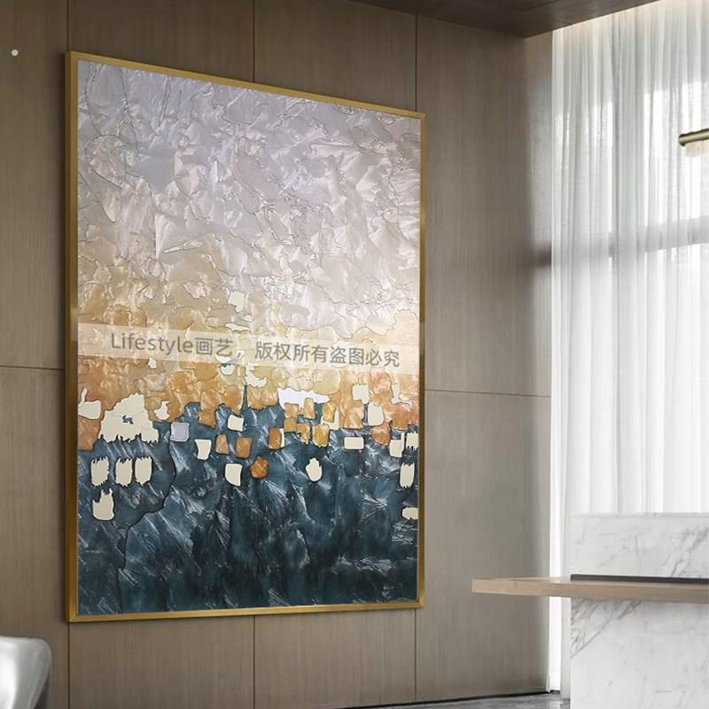 新品珐琅彩装饰画客厅背景墙走廊过道入户玄关高端挂画餐厅卧室壁