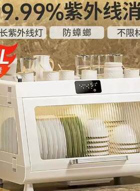 德国精工消毒碗柜小型立式家庭碗筷架餐具消毒柜紫外线加热烘干器