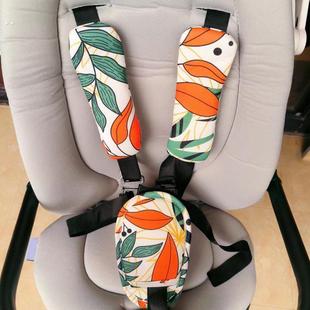 婴儿推车配件护裆防磨保护套丸丫遛娃神器安全护肩带防咬咬口水巾