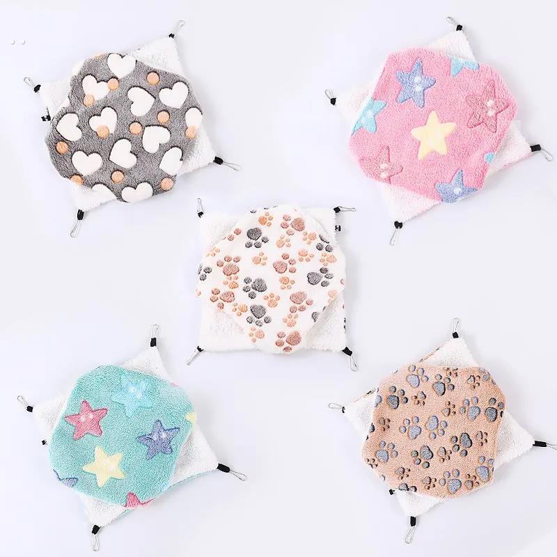 蜜袋鼯窝窝悬挂小宠睡窝睡袋吊窝仓鼠吊床花枝鼠躲避窝棉窝保暖窝