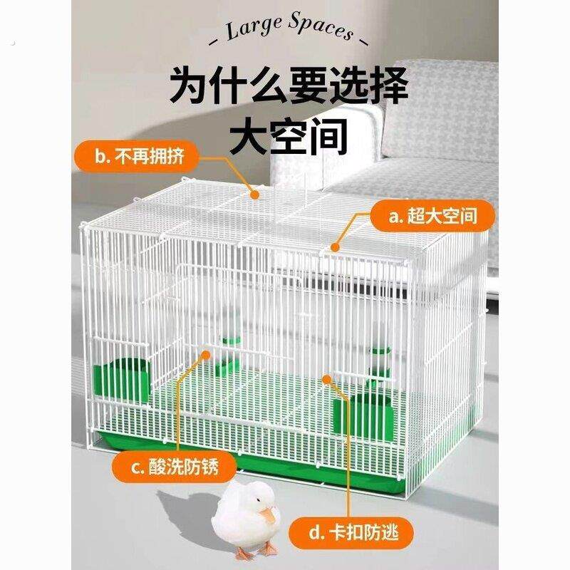 铁笼鸽子笼绣眼笼铁艺养殖笼家用鸟笼繁殖笼大号豪华鹦鹉笼
