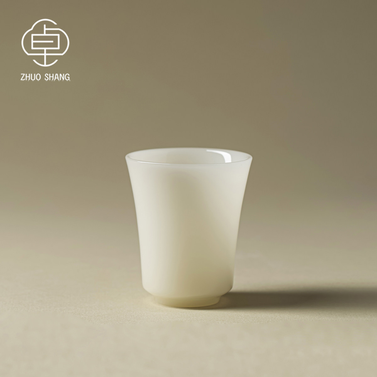 羊脂玉瓷璞玉主人杯品茗杯陶瓷单茶杯