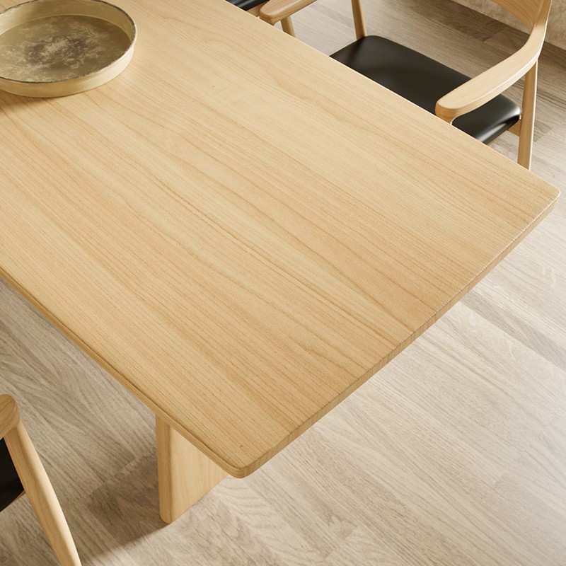 北欧实木餐桌家用小户型原木吃饭桌餐厅民宿设计师创意餐桌椅组合