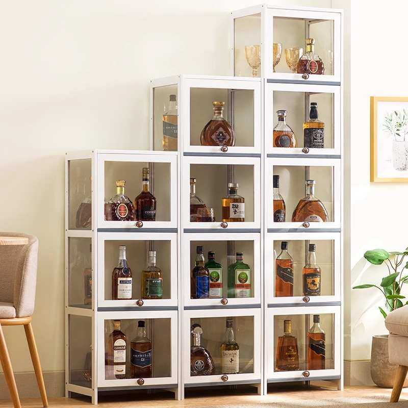 靠墙酒柜展示柜家用客厅酒柜置物架红酒架子瓶架多层斜放红酒架