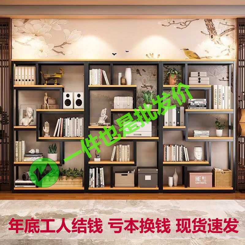 铁艺屏风办公室隔断柜玄关置物架客厅储物柜展示柜进门书架奖