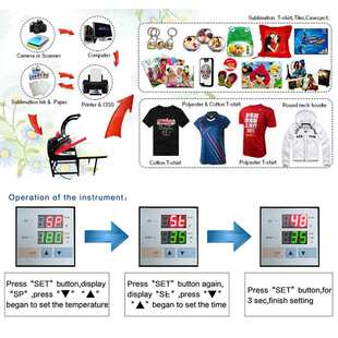 005B单手柄大型手动机压烫机热转印机T恤压烫机智能温控