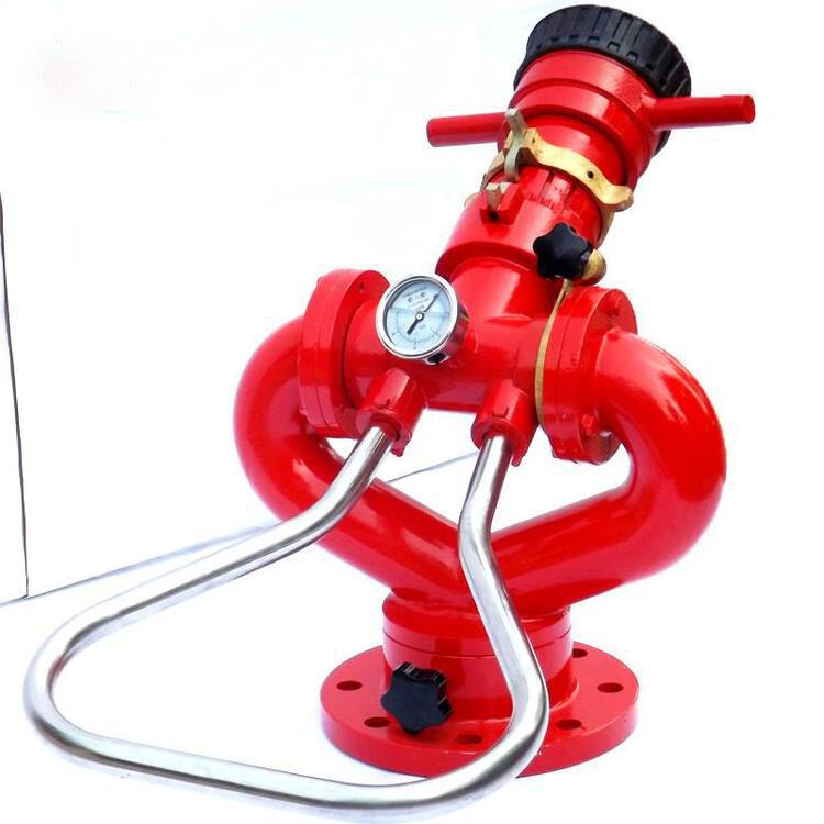 手摇动移动式水直流喷雾两用 固定式消防水炮 固定移动式