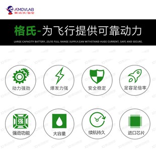 格式航模锂电池11.1V 3s 14.8v 4s-4000-5300mah四旋翼P450电池