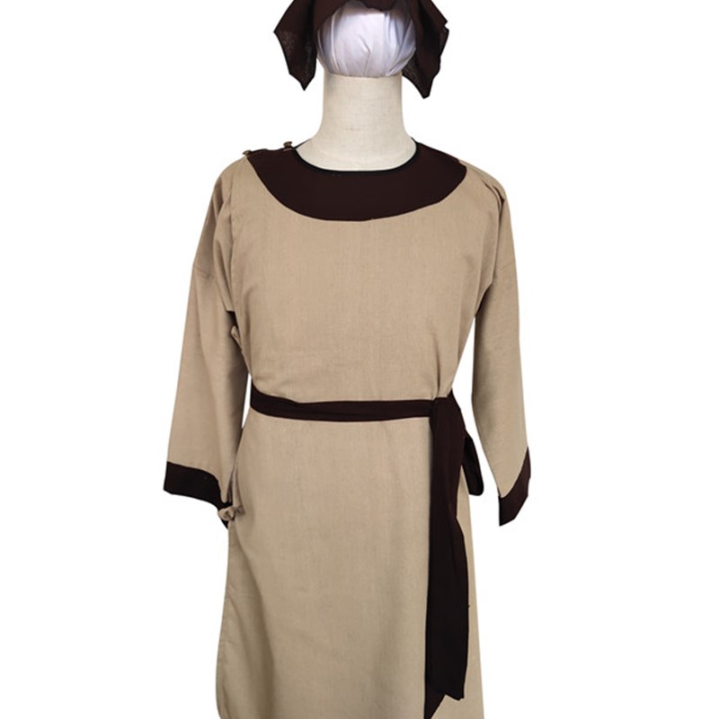 古代平民服装伙计家丁小二服装老粗布长衫唐宋明朝仆人农民演出服