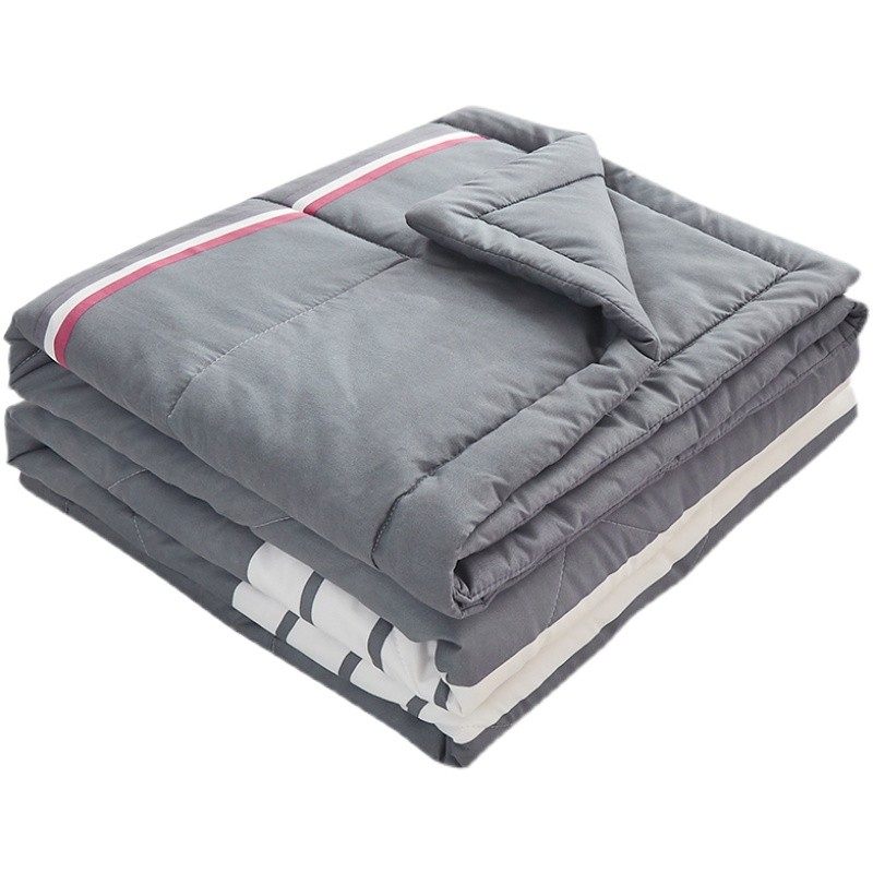 空调被四季通用春秋冬被加厚保暖可机洗单双人宿舍薄被子棉被褥