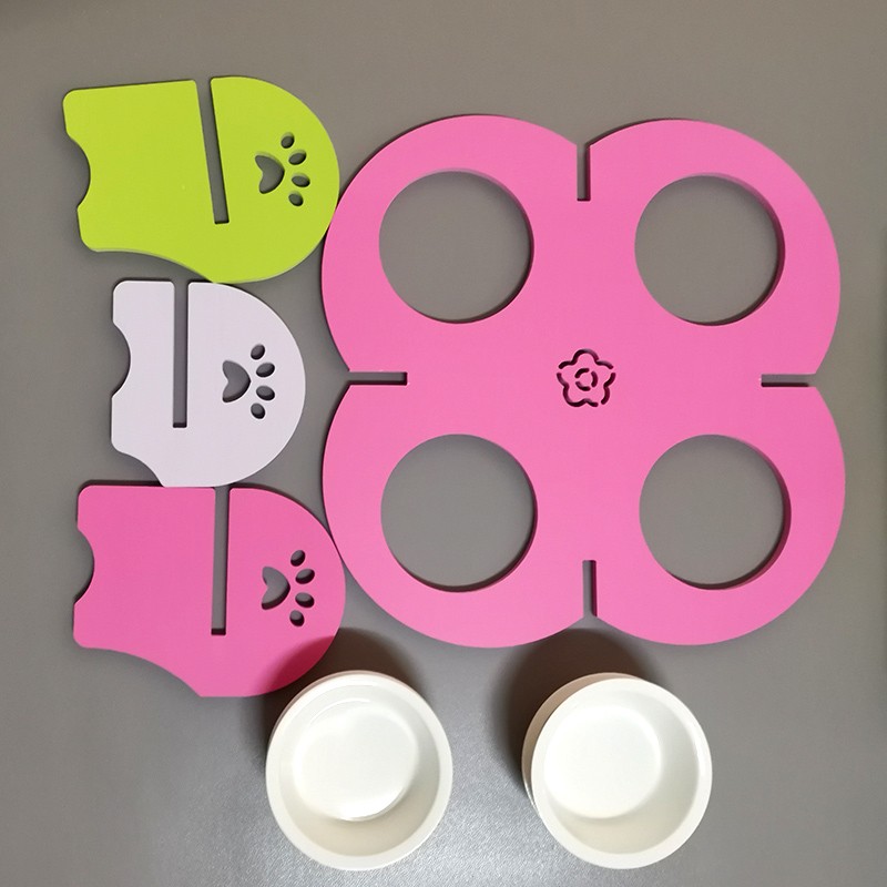 萌宠饭盆卡通喂食盆陶瓷碗防打翻超可爱饭碗狗狗猫咪饮水盆