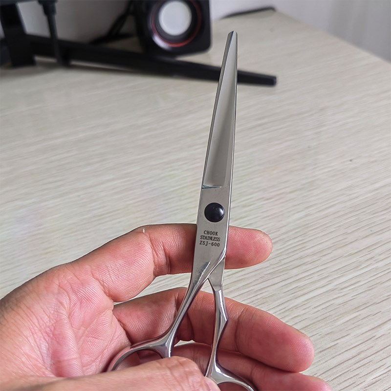 鸡牌爵士理发美发剪刀左手剪发型师专用左撇子美发剪刀6英寸平剪