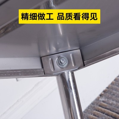 厨房不锈钢微波炉烤箱架单层落地台面隔层置物架收纳锅架定制1层