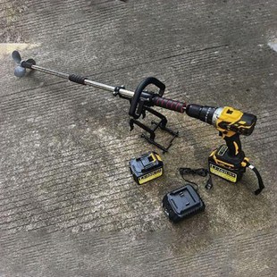 手持推进器船外机锂电池手持螺旋桨充气船橡皮艇塑V料挂机电钻划