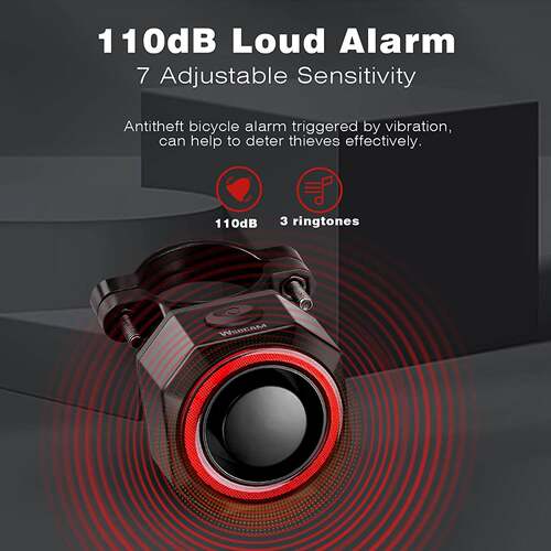 Wireless Rechargeable Auto Brake LED Bicycle Tail Lights 33R