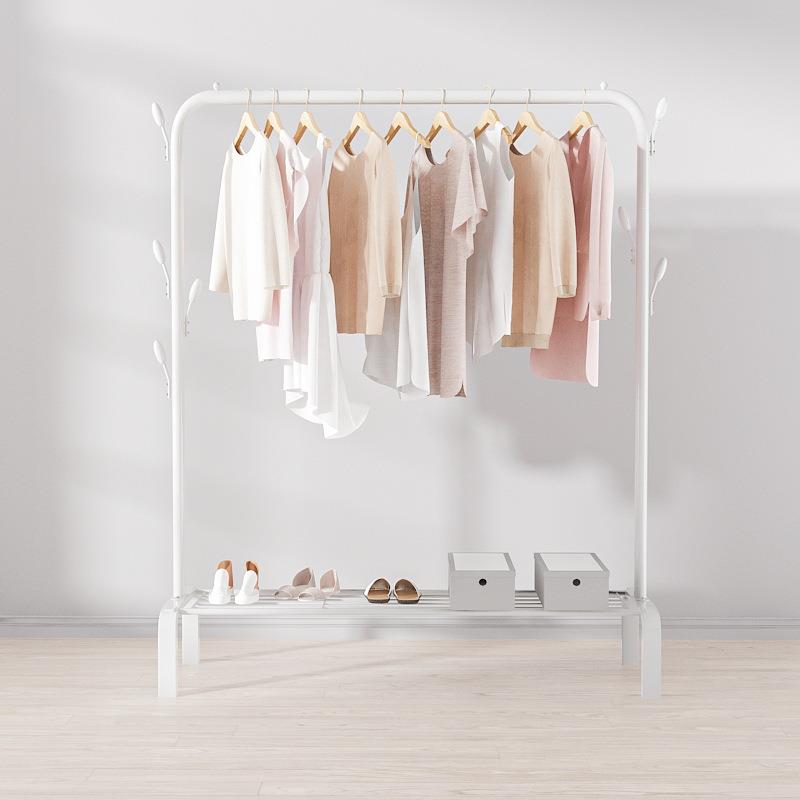 衣架落地凉晾衣杆室内挂衣架阳台简易置物卧室晒衣架宿舍