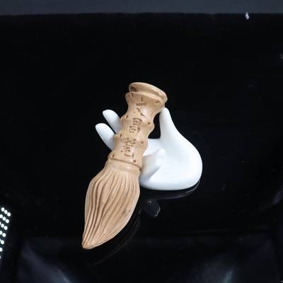 桃木文昌笔手把件学生金榜名手把件文昌塔桌面把摆件木质题文玩手