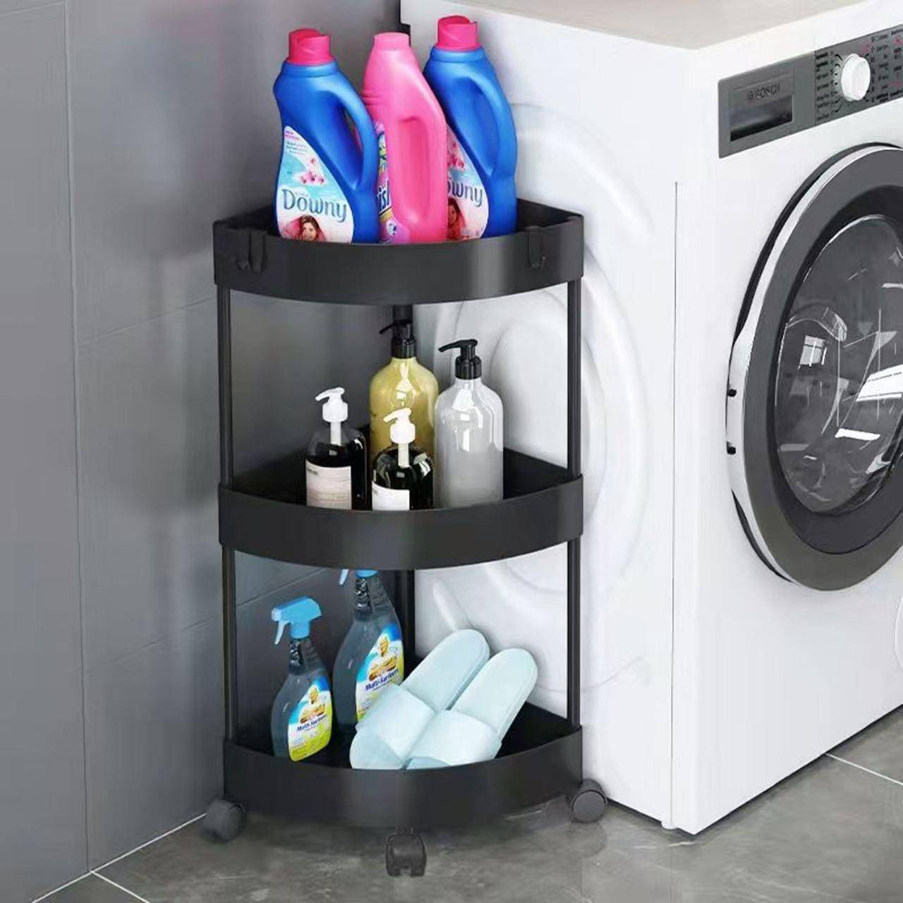 浴室收纳架卫生间置物架落地夹缝客厅小推车宿舍厨房收纳家用架子