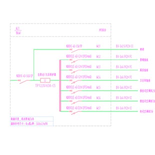 强弱电电气系统图平面图设计代画/装修配电箱系统图平面图