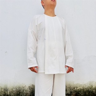 汉服唐制圆领袍衫打底中衣纯棉内搭男女款汗衫P休闲灯笼裤四季日