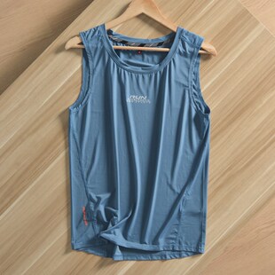 科技速干肌理面料男士 u透气排汗运动跑步篮球坎肩高弹跨栏背 夏季