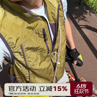 穿搭神品 撞色百搭马甲背心 c山系多巴胺轻盈防水透气春夏男女时尚