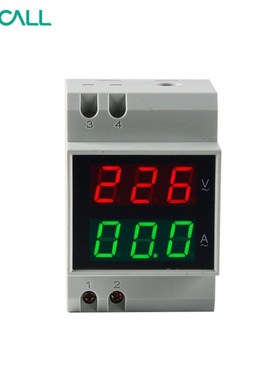 205242数字电压表-交流v电数显。表显定电流表双交流电流表导轨D