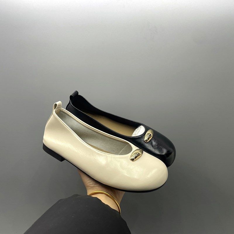 工厂处理2025春季新款圆头浅口软底豆豆鞋一脚蹬优雅女单鞋平底鞋,女鞋,乐福鞋（豆豆鞋）,淘宝优惠券,粉丝福利购,淘宝优惠卷