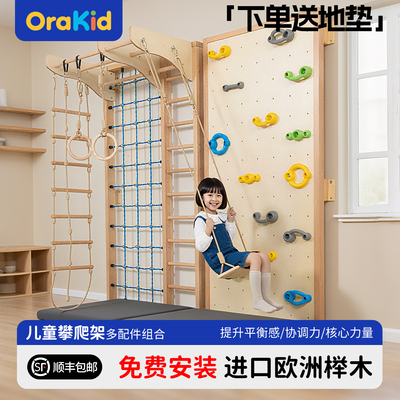 进口实木匠心打造童趣攀爬架